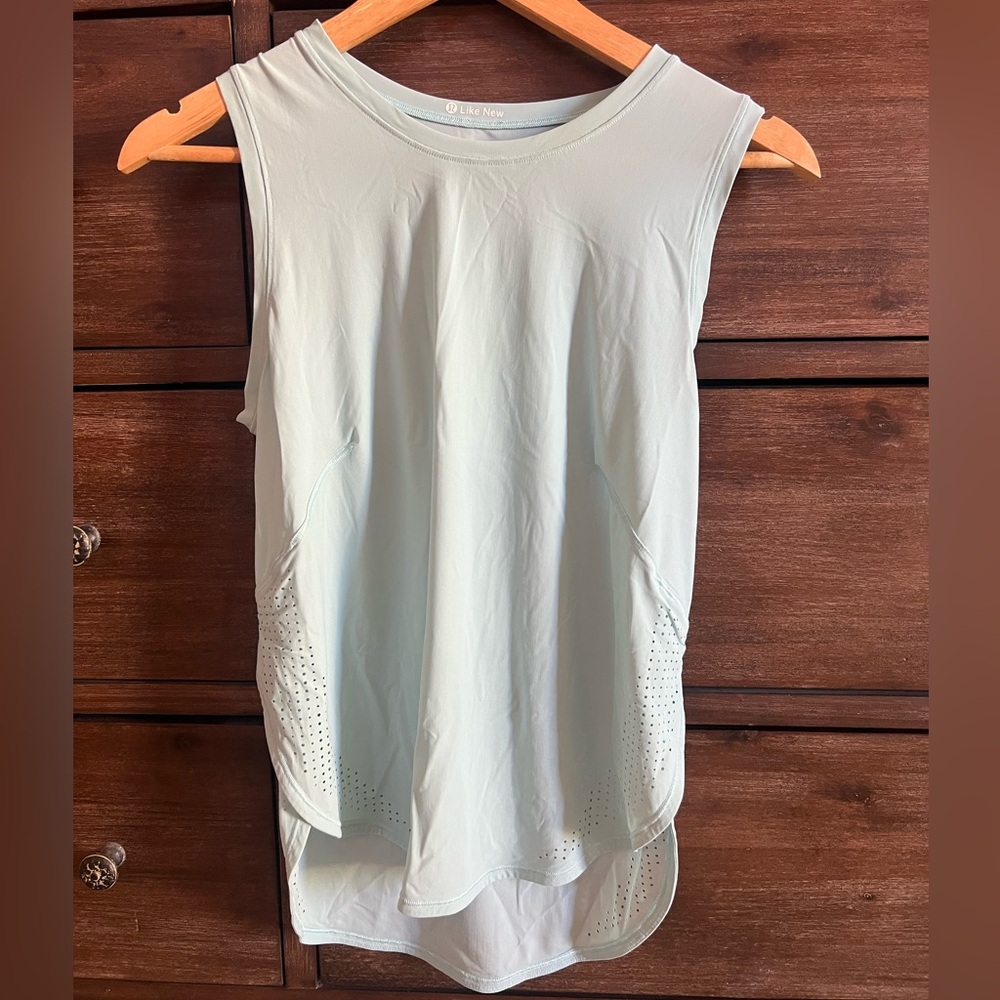 lululemon athletica Soft Blue Tank Top